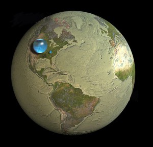 globális ívóvíz összes víz arány friss készlet
