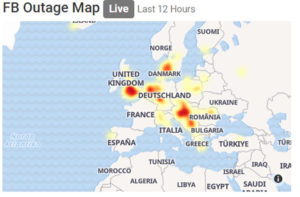 facebook outage map europe
